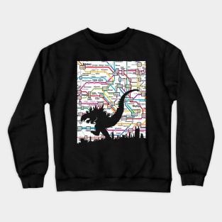 Godzilla Tokyo Subway Crewneck Sweatshirt